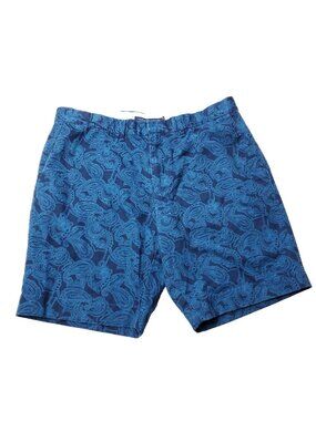 Tommy Hilfiger Paisley Shorts Mens 36 x8 Blue Cotton Casual Adult Preppy Chino